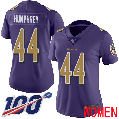 Baltimore Ravens Limited Purple Women Marlon Humphrey Jersey NFL Football #44 100th Season Rush Vapor Untouchable